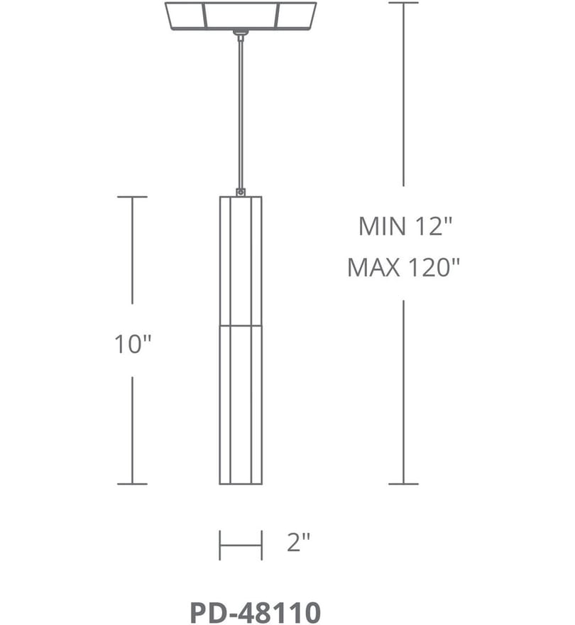 Modern Forms - PD-48110-BN - Basalt 2" Pendant by Modern Forms - Image 4