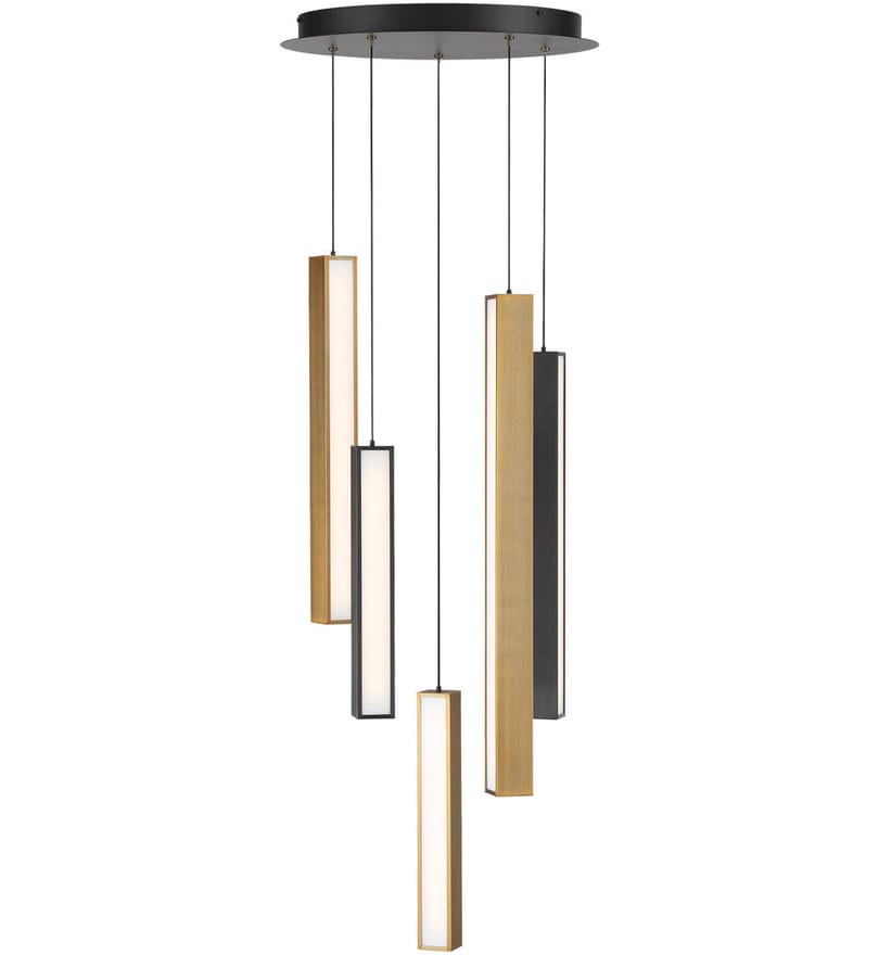 Modern Forms - PD-64805R-BK/AB-BK - Chaos 17" Pendant by Modern Forms - Image 2