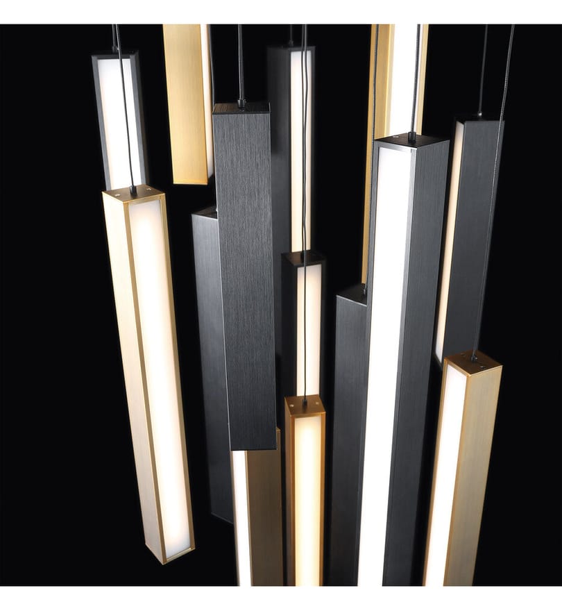 Modern Forms - PD-64815R-BK/AB-BK - Chaos 23" Pendant by Modern Forms - Image 2