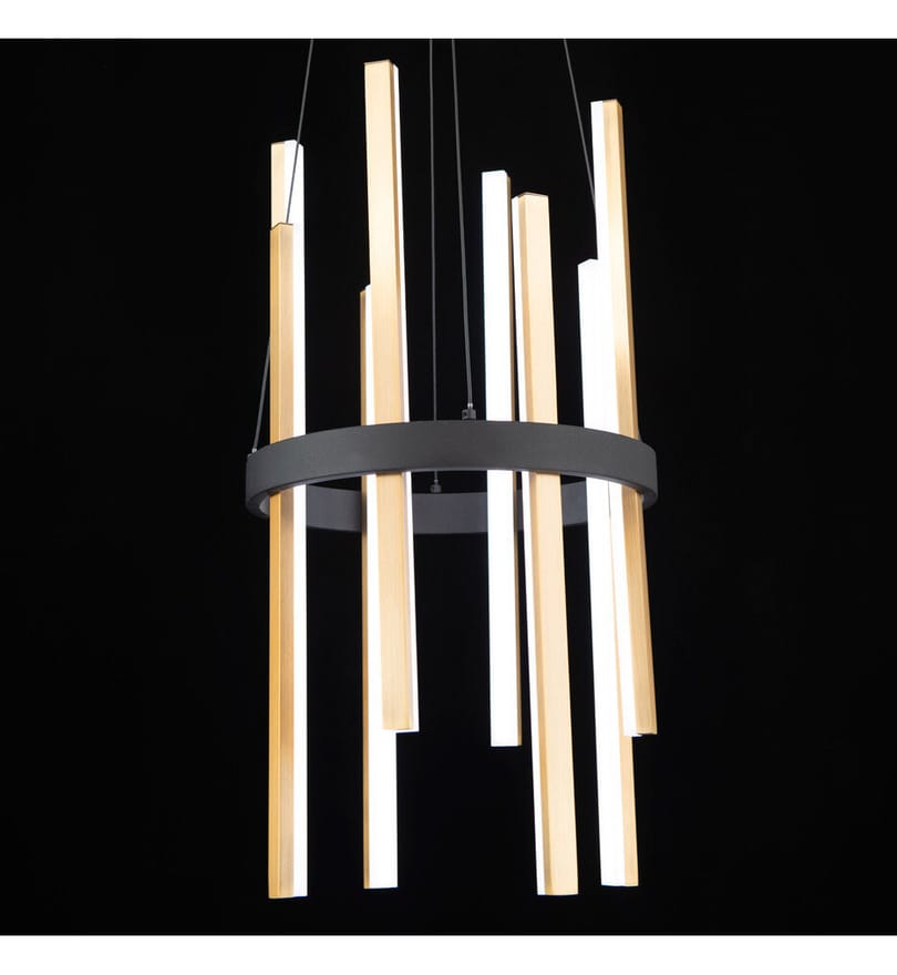 Modern Forms - PD-87914-BK/AB - Harmonix 14" Chandelier by Modern Forms - Image 3