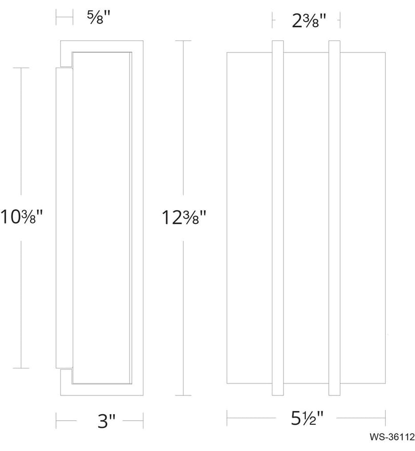 Modern Forms - WS-36112-BK/AB - Poet 12.38" Wall Sconce by Modern Forms - Image 6