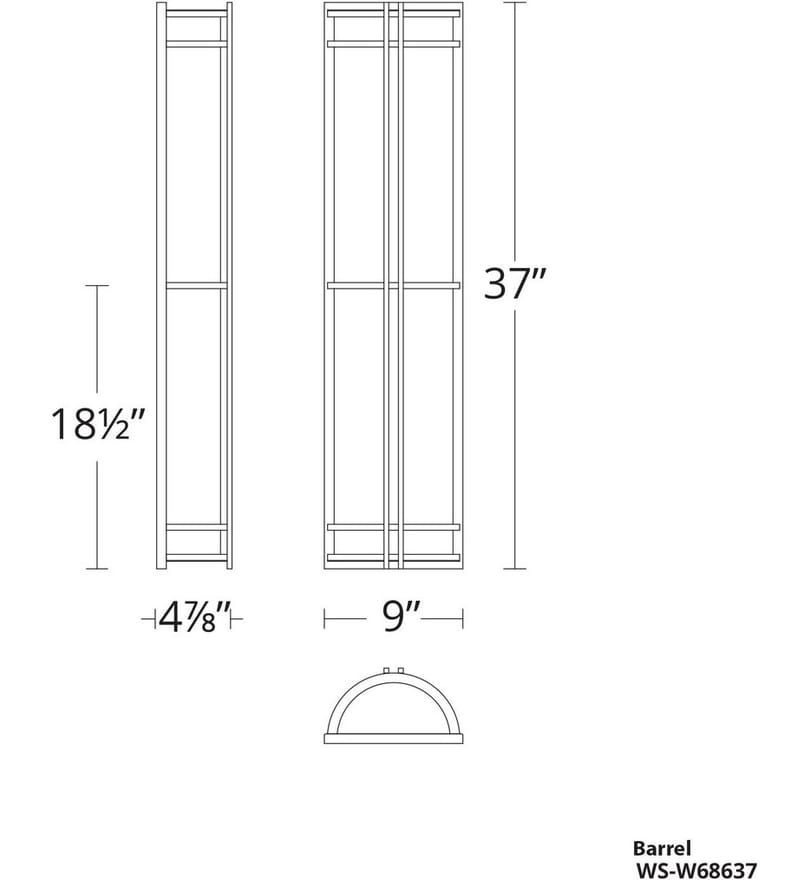 Modern Forms - WS-W68637-SS - Skyscraper 37" Outdoor Wall Sconce by Modern Forms - Image 5