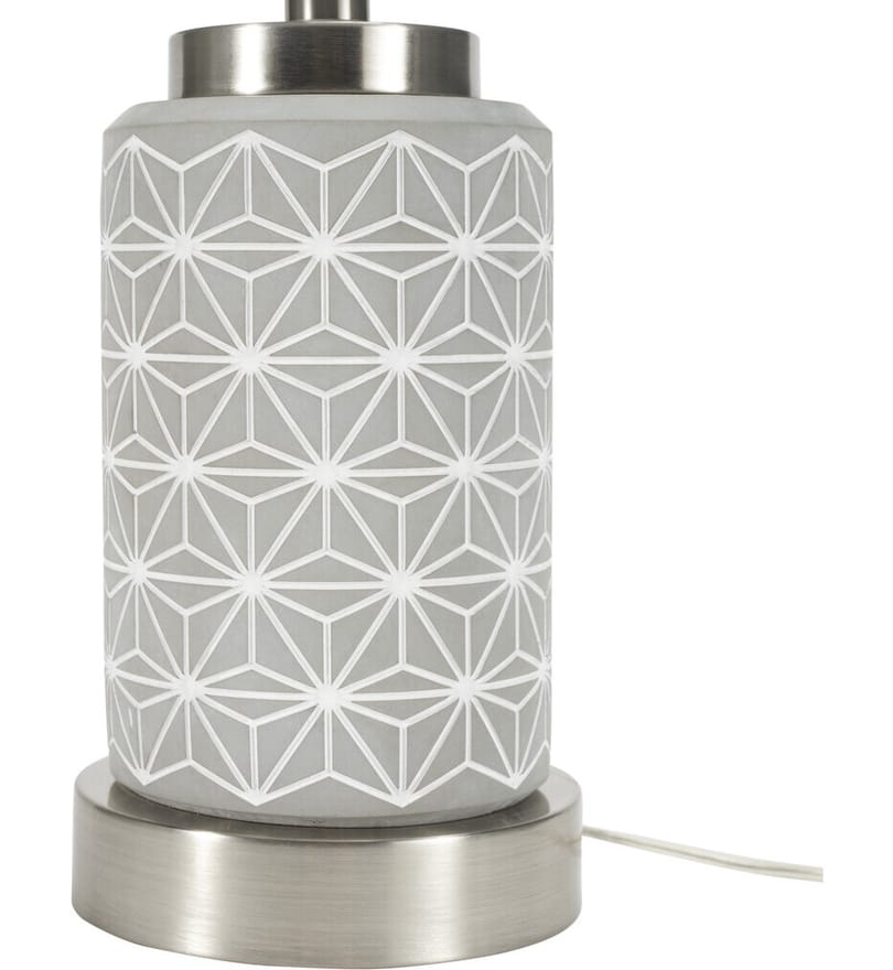 Nourison - 848783007393 - Patterned Concrete 21" Table Lamp by Nourison - Image 8