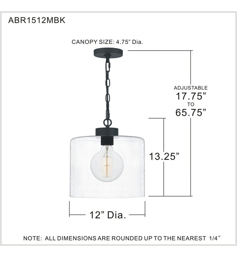 Quoizel - Abner 12" Pendant by Quoizel - Image 2