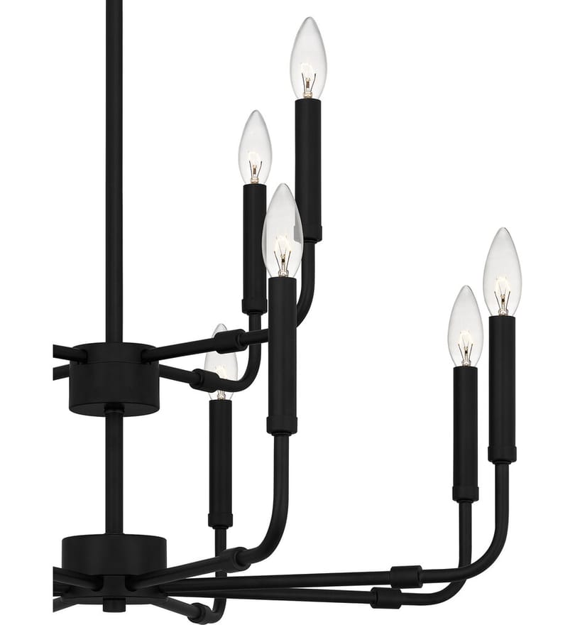 Quoizel - ABR5128MBK - Abner 28" Chandelier by Quoizel - Image 2