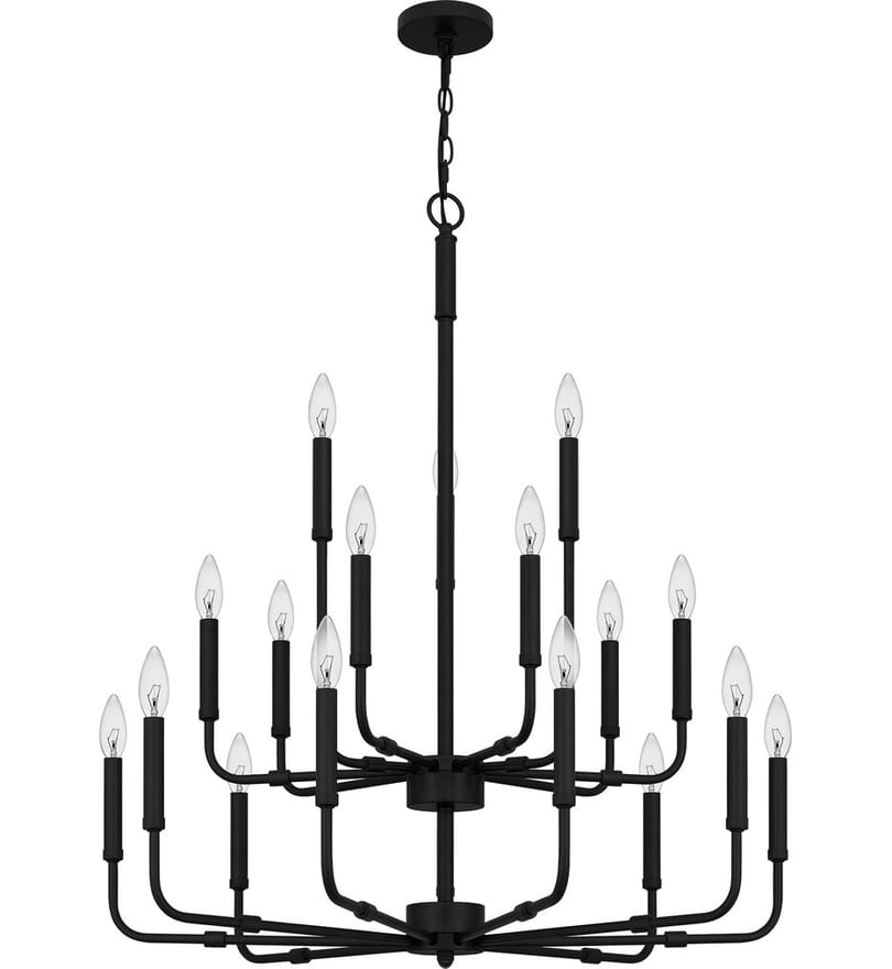 Quoizel - ABR5132MBK - Abner 32" Chandelier by Quoizel - Image 4