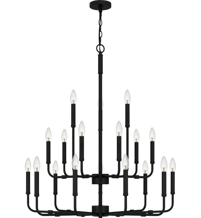 Quoizel - ABR5132MBK - Abner 32" Chandelier by Quoizel - Image 6