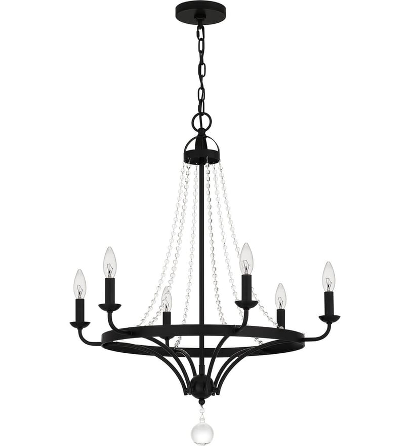 Quoizel - ADL5026MBK - Adelaide 26" Chandelier by Quoizel - Image 4