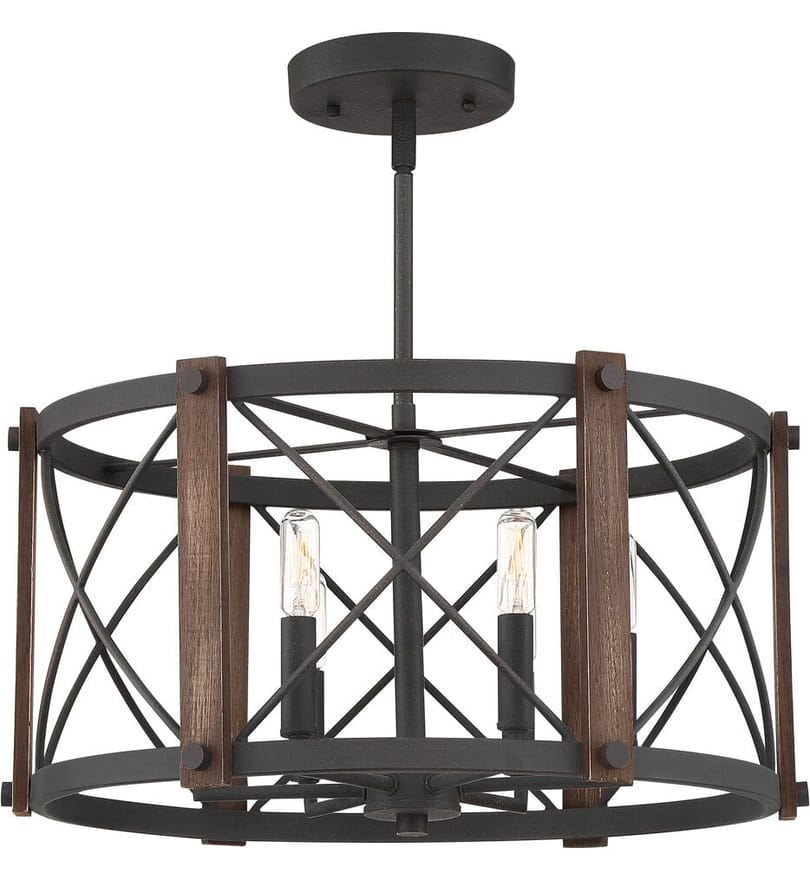 Quoizel - BRO1720MK - Baron 20" Semi-Flush Mount by Quoizel