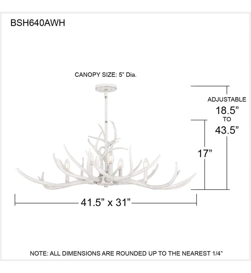 Quoizel - BSH640AWH - Brosh 41.5" Island Light by Quoizel - Image 4