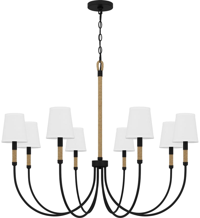 Quoizel - BYL5039MBK - Bayside 39" Chandelier by Quoizel - Image 4