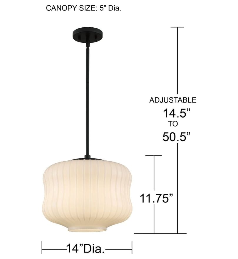 Quoizel - CARA1814MBK - Cara 14-inch Pendant by Quoizel - Image 5