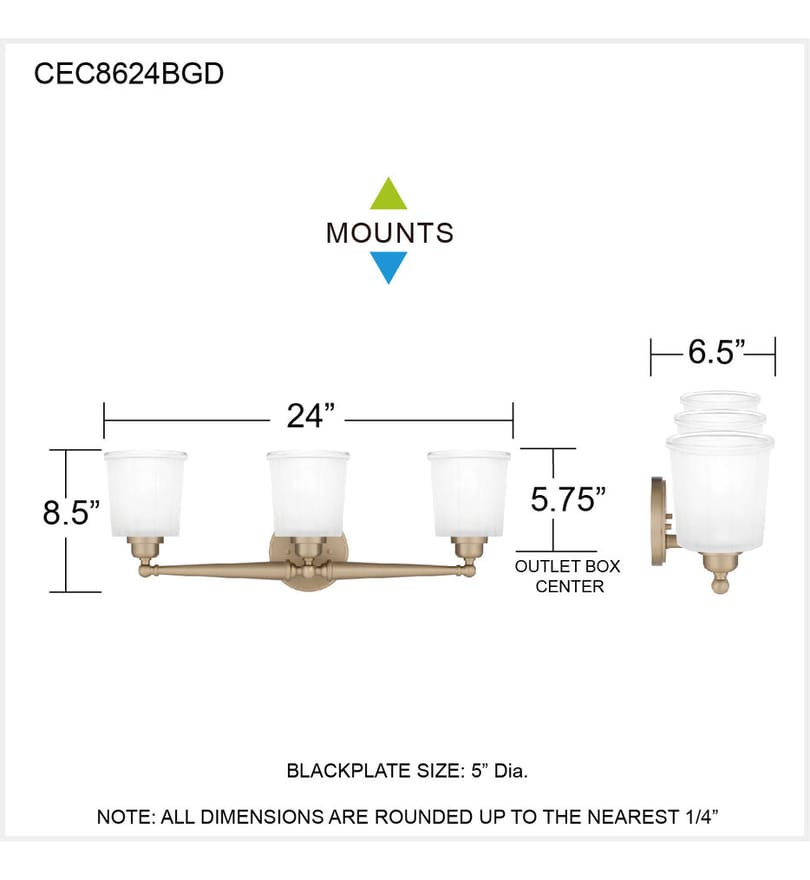 Quoizel - Cecilia 24" Bath Vanity Light by Quoizel - Image 4