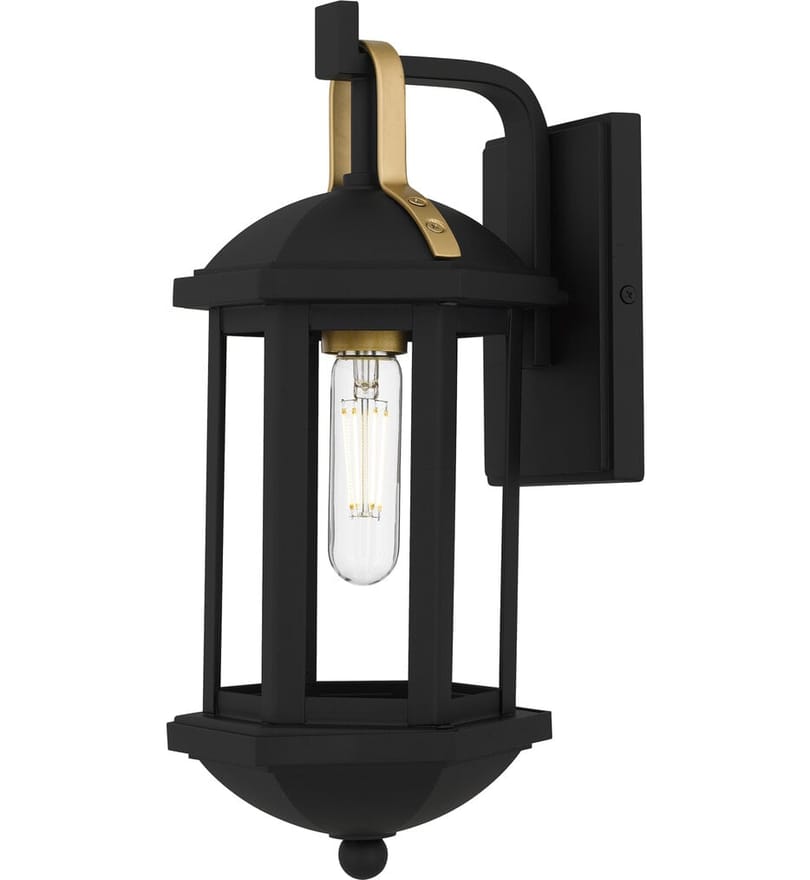 Quoizel - CFD8406MBK - Crestfield 15.25" Outdoor Wall Sconce by Quoizel