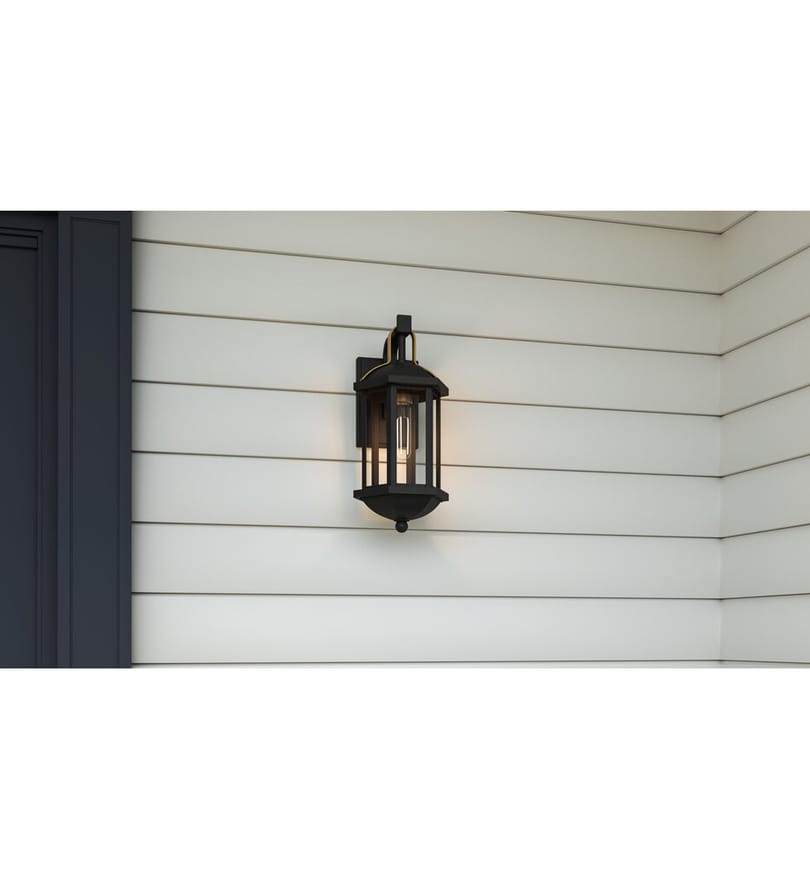 Quoizel - CFD8406MBK - Crestfield 15.25" Outdoor Wall Sconce by Quoizel - Image 3