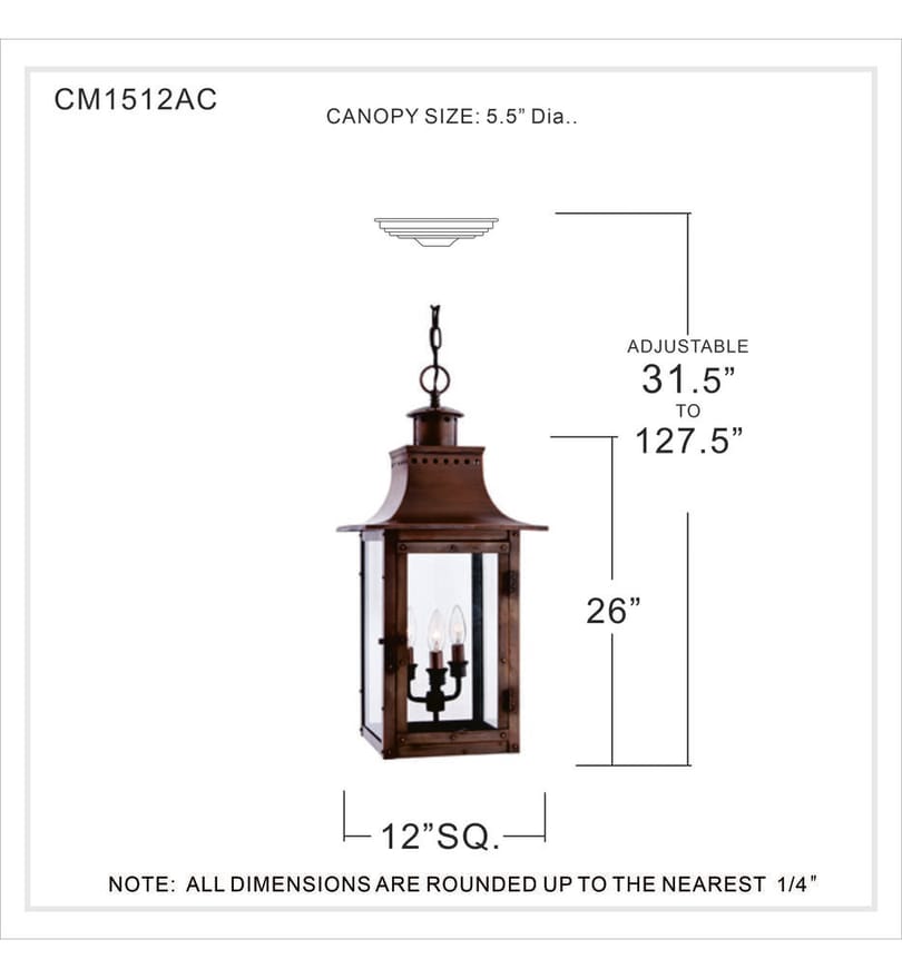 Quoizel - CM1512AC - Chalmers 12" Pendant by Quoizel - Image 2
