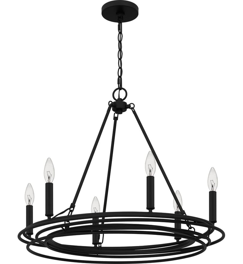 Quoizel - CPE5025MBK - Calliope 26.5" Chandelier by Quoizel - Image 2