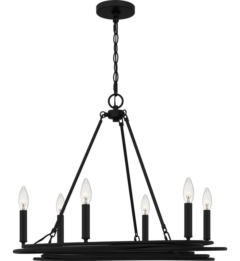 Quoizel - CPE5025MBK - Calliope 26.5" Chandelier by Quoizel - Image 5