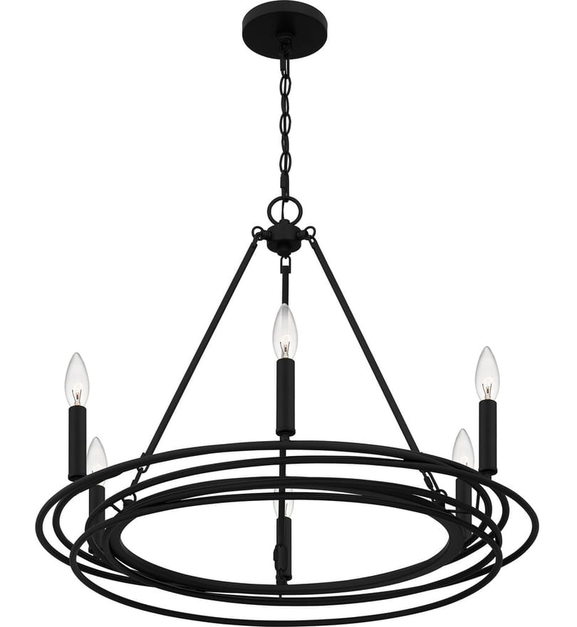 Quoizel - CPE5025MBK - Calliope 26.5" Chandelier by Quoizel - Image 4