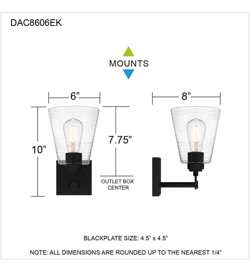 Quoizel - DAC8606EK - Dacosta 10" Wall Sconce by Quoizel - Image 4