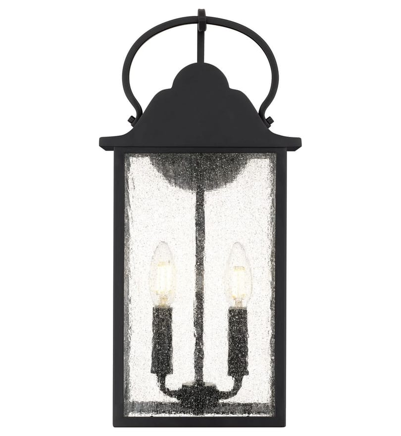Quoizel - DAM8407MBK - Damian 18-inch Outdoor Wall Sconce by Quoizel - Image 6