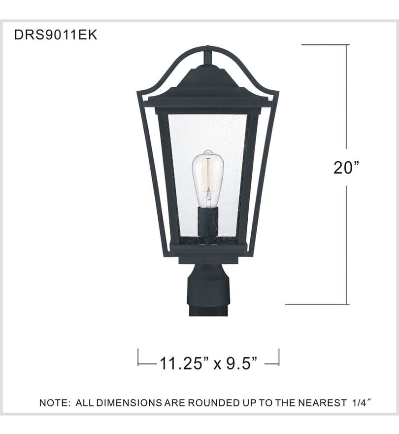 Quoizel - DRS9011EK - Darius 20" Outdoor Post Light by Quoizel - Image 3