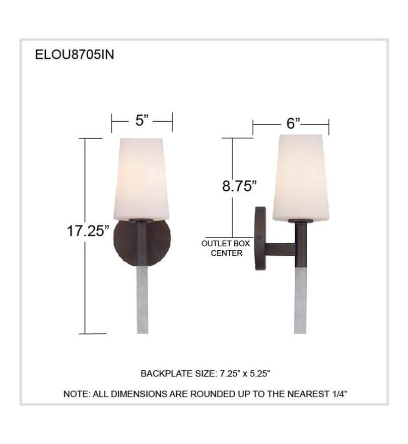 Quoizel - ELOU8705IN - Eloura 17.25-inch Wall Sconce by Quoizel - Image 6