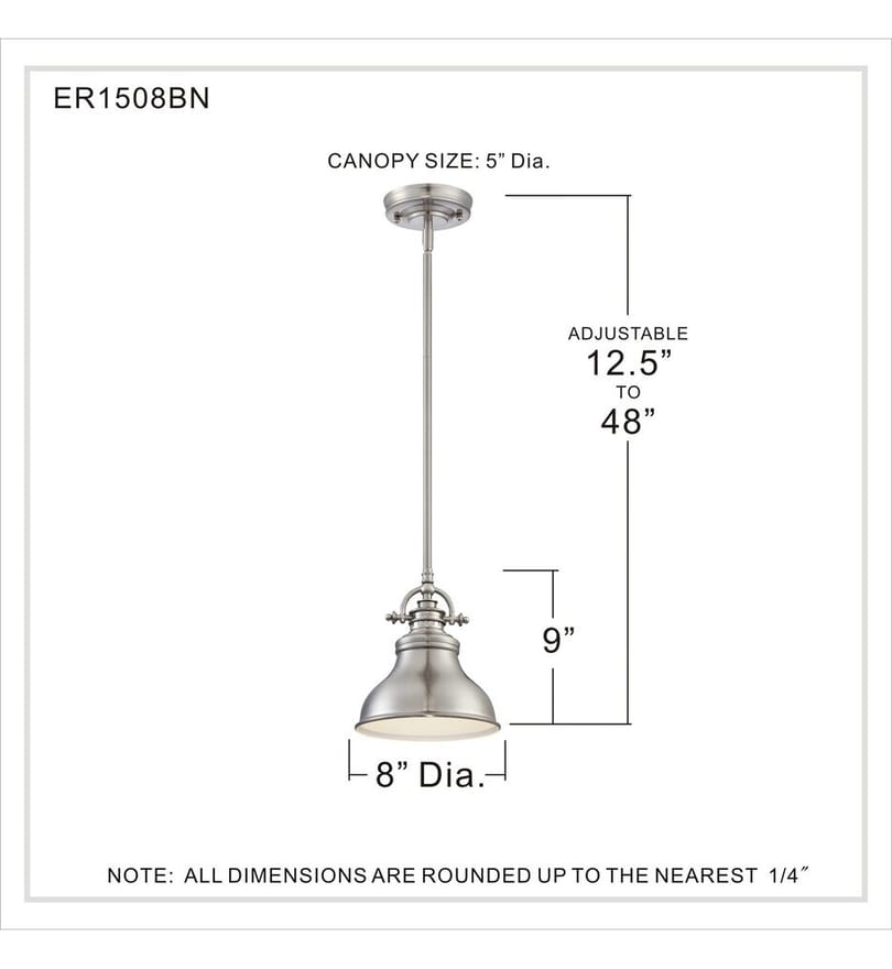 Quoizel - Emery 8" Pendant by Quoizel - Image 3