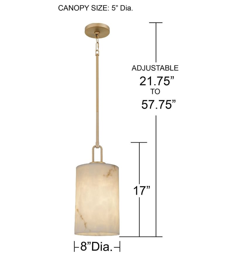 Quoizel - GIA1508BGD - Gianna 8-inch Mini-Pendant by Quoizel - Image 5