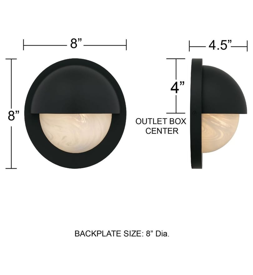 Quoizel - Harlowe 8-inch Outdoor Wall Sconce by Quoizel - Image 5