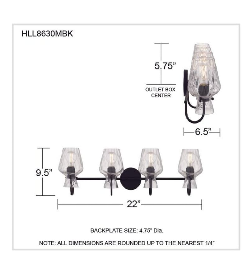 Quoizel - HLL8630MBK - Hollis 30.25-inch Bath Vanity Light by Quoizel - Image 4