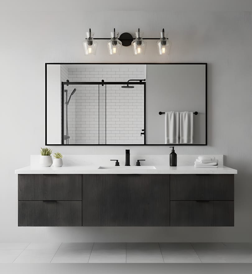 Quoizel - HLL8630MBK - Hollis 30.25-inch Bath Vanity Light by Quoizel - Image 3