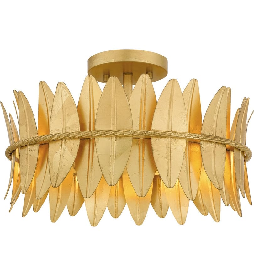 Quoizel - LIZ1716GFL - Liza 16" Semi-Flush Mount by Quoizel