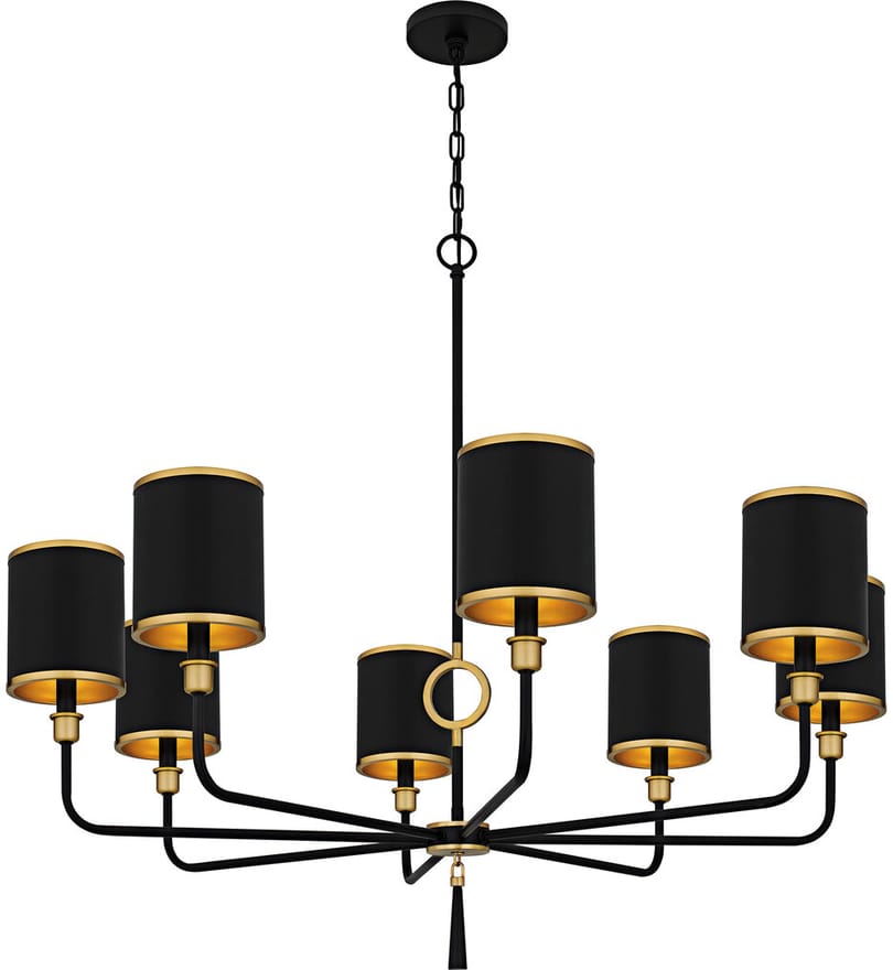 Quoizel - LKY5040MBK - Lockery 40" Chandelier by Quoizel - Image 7
