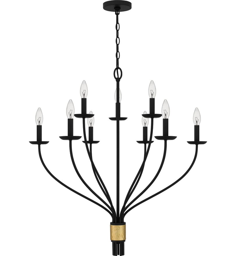 Quoizel - MAG5032MBK - Margaret 32" Chandelier by Quoizel - Image 6