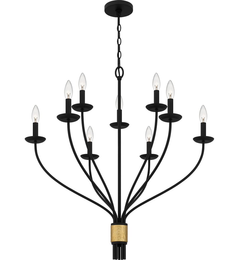 Quoizel - MAG5032MBK - Margaret 32" Chandelier by Quoizel - Image 4