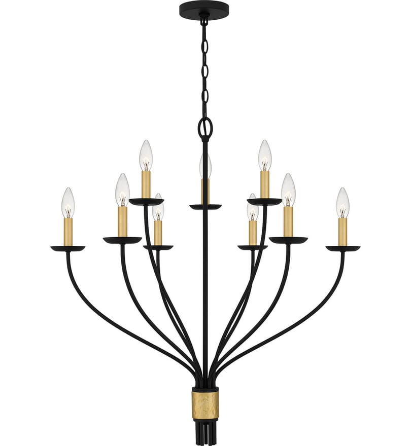 Quoizel - MAG5032MBK - Margaret 32" Chandelier by Quoizel - Image 5