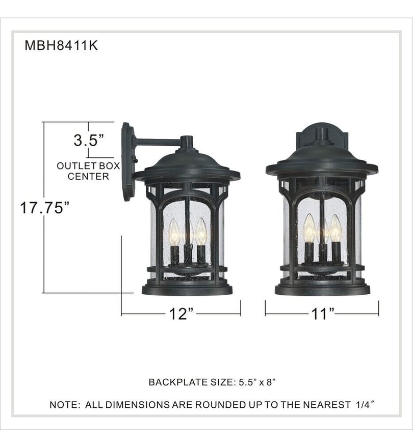 Quoizel - MBH8411K - Marblehead 17.75" Outdoor Lantern by Quoizel - Image 2