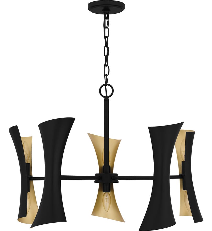 Quoizel - MYL5027MBK - Myla 27.25" Chandelier by Quoizel - Image 8