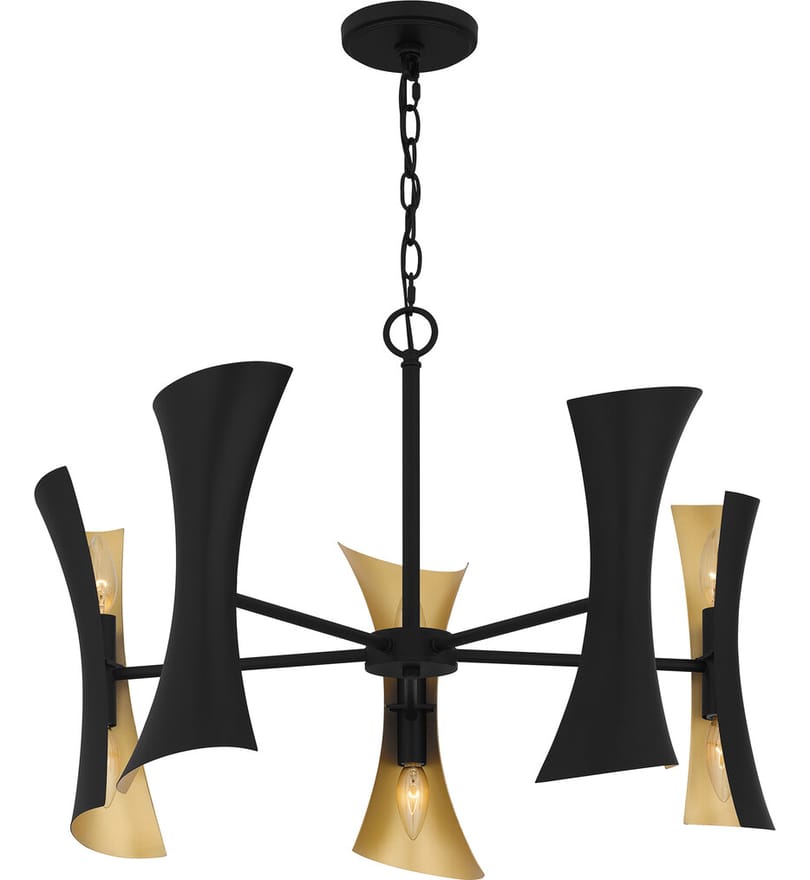 Quoizel - MYL5027MBK - Myla 27.25" Chandelier by Quoizel - Image 6