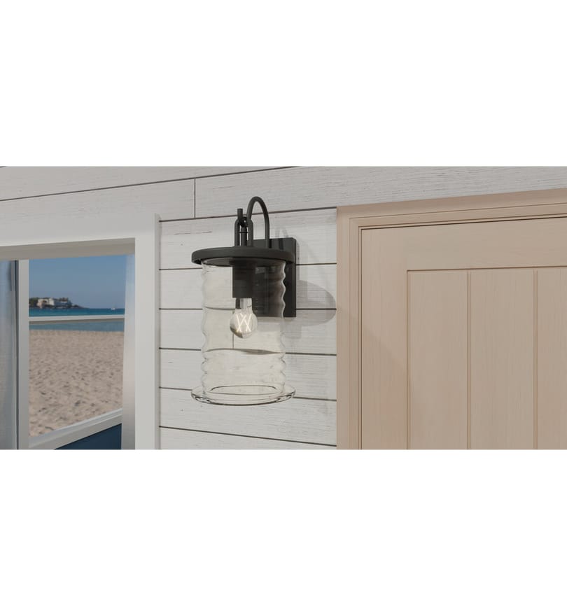 Quoizel - NAD8408MBK - Noland 17" Outdoor Wall Sconce by Quoizel - Image 2