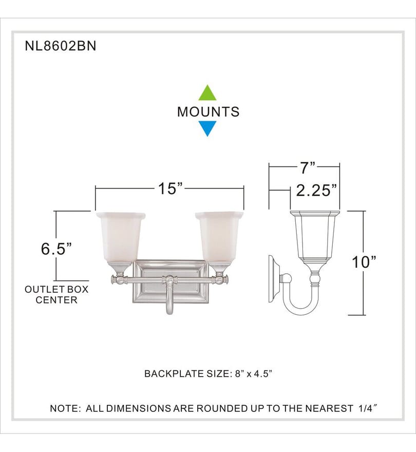 Quoizel - Nicholas 15" Bath Vanity Light by Quoizel - Image 2