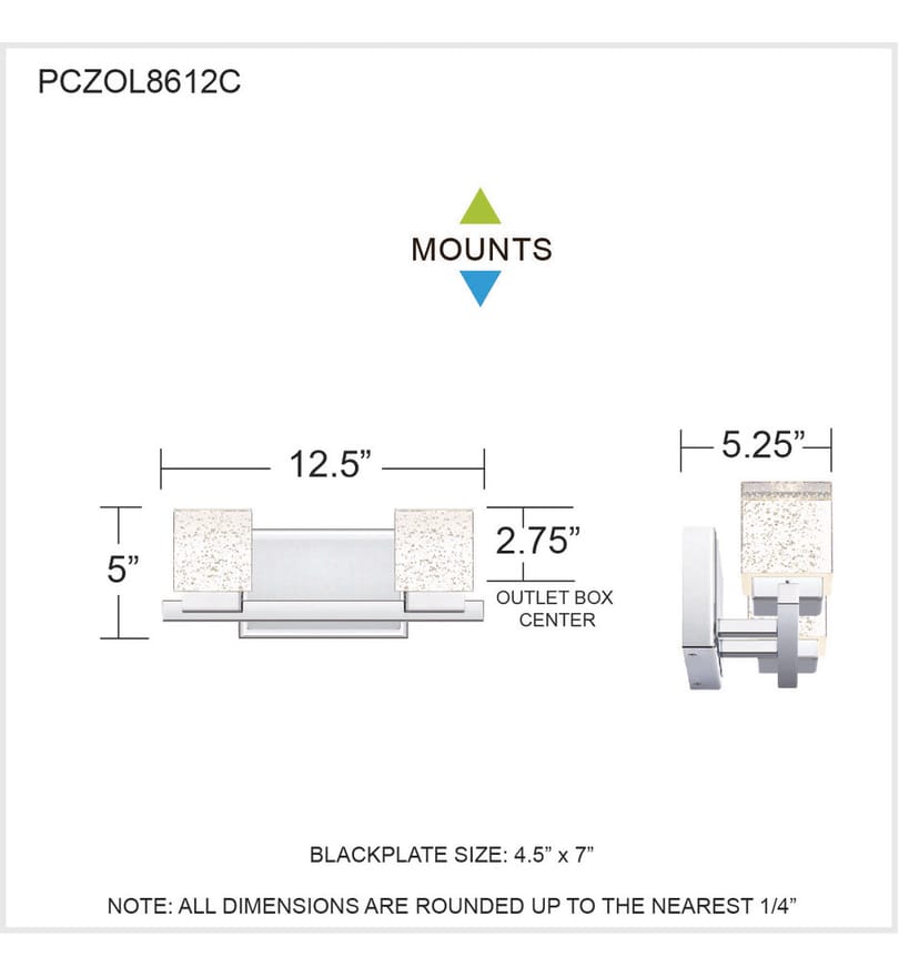 Quoizel - PCZOL8612C - Zola 12.5" Bath Vanity Light by Quoizel - Image 4