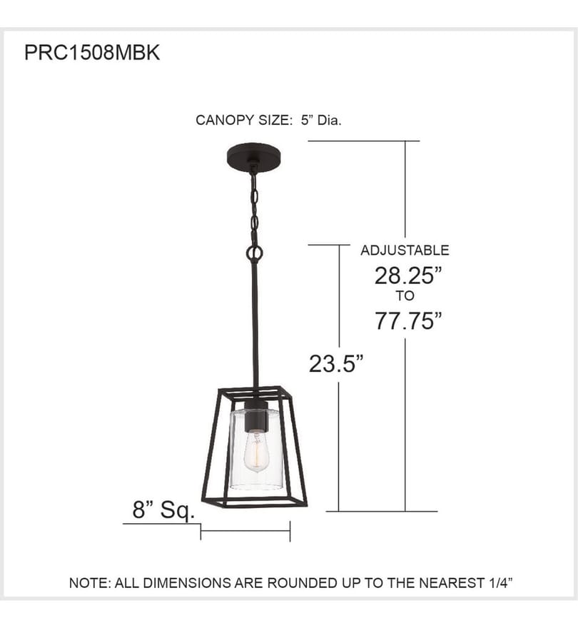 Quoizel - Prescott 8" Mini Pendant by Quoizel - Image 2