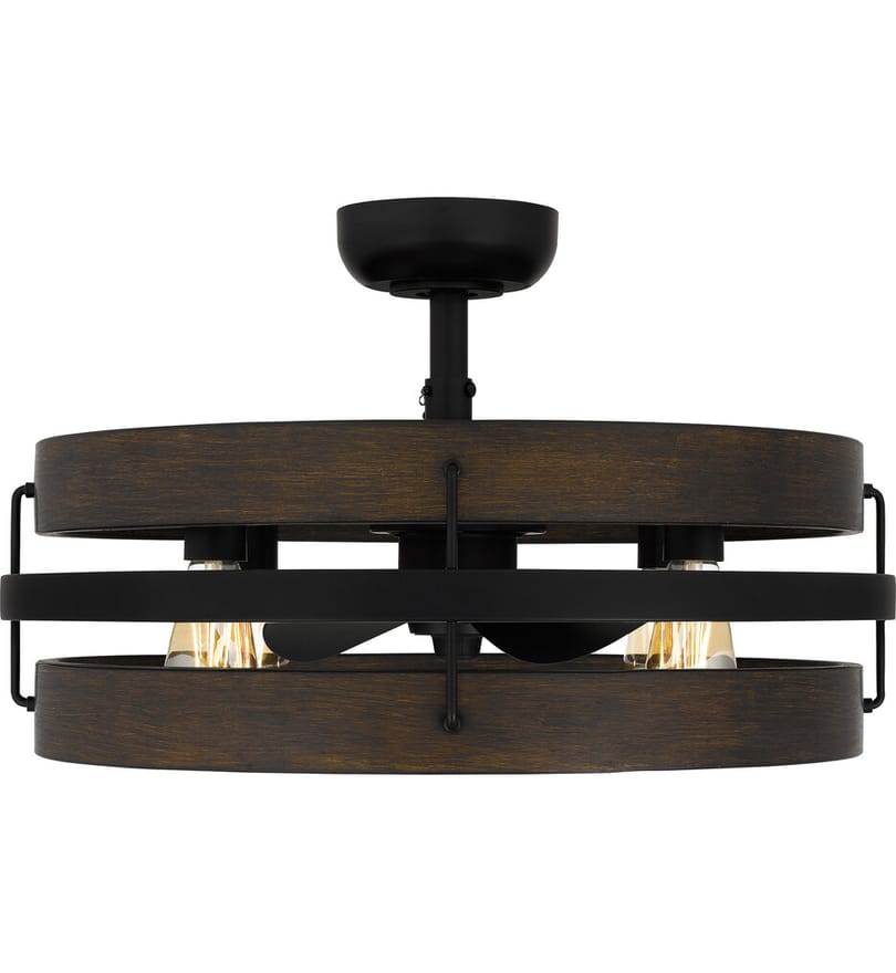 Quoizel - QFA5615MBK - Quoizel Fandelier by Quoizel - Image 6