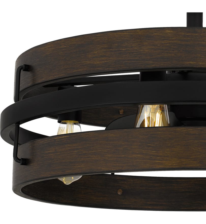 Quoizel - QFA5615MBK - Quoizel Fandelier by Quoizel - Image 7