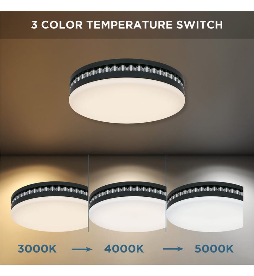 Quoizel - QFL6785MBK - Carey 16" Flush Mount by Quoizel - Image 4