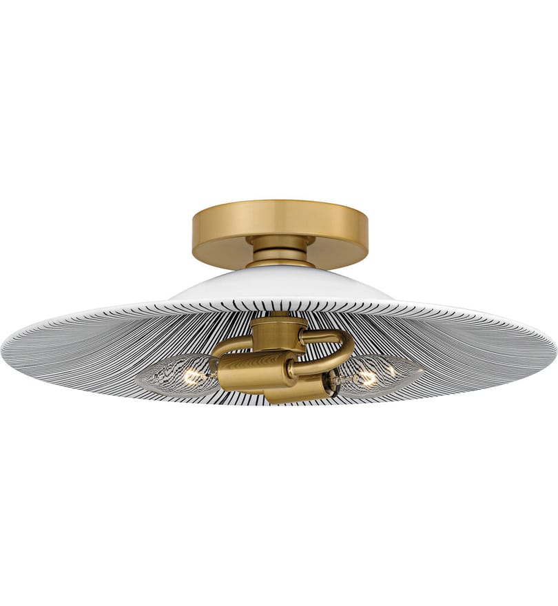 Quoizel - QFL6789LGK - Indigo 15.75" Flush Mount by Quoizel