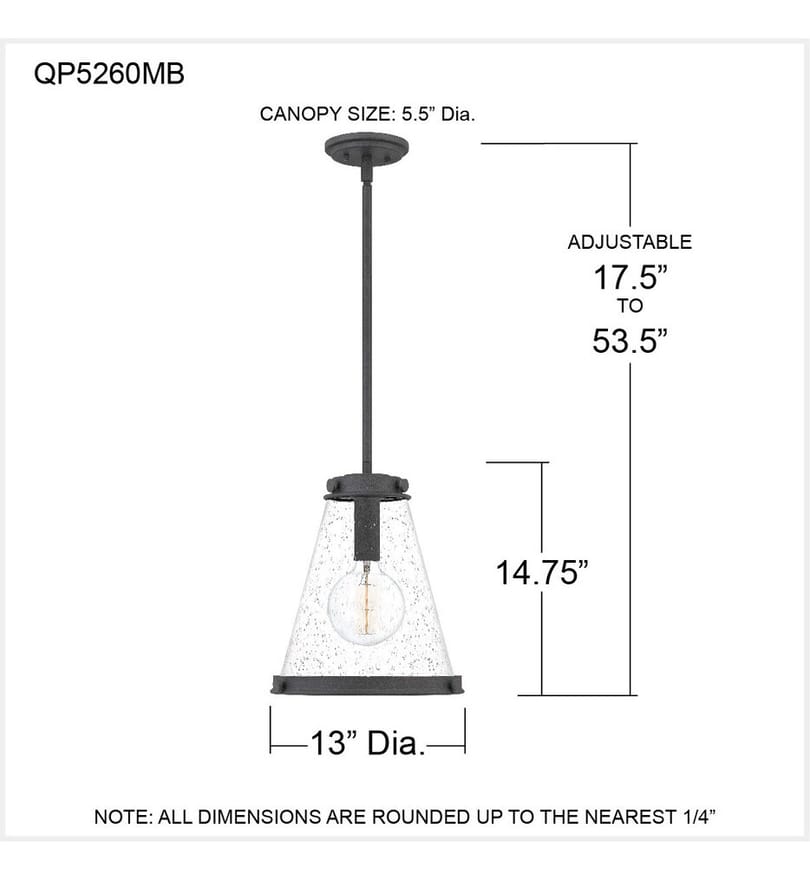 Quoizel - Bristol 13" Pendant by Quoizel - Image 3