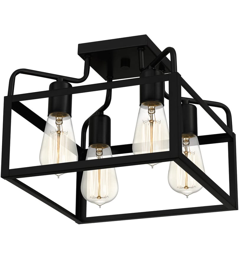 Quoizel - QSF5349MBK - Paulsen 17" Semi-Flush Mount by Quoizel - Image 5